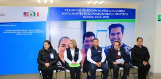 Maestros presentan examen del Programa de Intercambio México – E.U.A. 2018