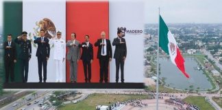 Gobernador reconoce a Marina y Ejército en el Día de la Bandera.