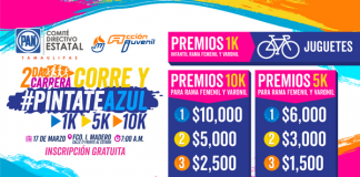 PAN Tamaulipas realiza su Segunda Edición de la Carrera Corre y #PintateAzul