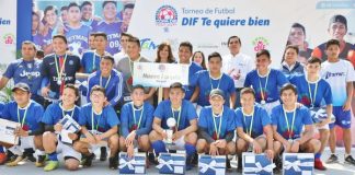 Premian a ganadores del Primer Torneo Estatal de Fútbol Juvenil “DIF Te Quiere Bien”