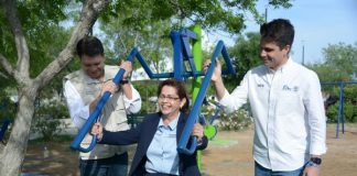 Gobierno del Estado y Sebien entrega equipo deportivo en la frontera chica