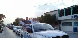Candidato Carlos Ulivarri recorre calles de Río Bravo en Mega Brigada