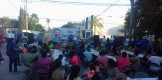 Extraordinario recibimiento de la 1° de Mayo hacia Carlos Ulivarri