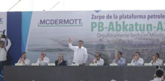 Zarpa de Tamaulipas la plataforma petrolera más grande construida en México.