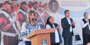 Inauguran Primer Concurso Municipal de Bandas de Guerra.