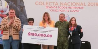 Dona Gobierno Municipal $200 mil a Colecta de la Cruz Roja.