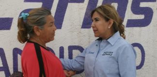 LA RECIBEN CON GRAN JUBILO, LA ESTERO Y ROBERTO GUERRA A LA CANDIDATA ROXANA GÖMEZ PËREZ..