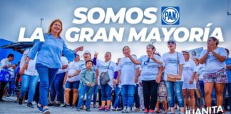 JUANITA SÁNCHEZ CANDIDATA DEL PAN, OBTUVO CIERRE MULTITUDINARIO EN LA COL. AQUILES SERDÁN