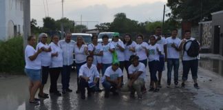 NI LA LLUVIA DETIENE A CANDIDATO DEL PRI EN BUSCA DEL VOTO POPULAR, COMPROMETIDO CON LOS CIUDADANOS.