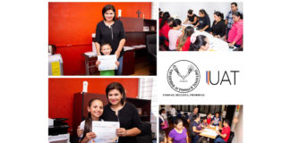 Entrega CEINA-UAT constancias de cursos de inglés y francés.
