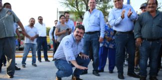 INAUGURAN CALLE SONORA,DETRÁS DE CENTRAL DE AUTOBUSES.