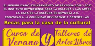 EL R.AYUNTAMIENTO DE REYNOSA 2018/2021,EL IRCA Y LA CASA DE LA CULTURA A.C.INVITAN.