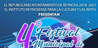 EL R.AYUNTAMIENTO DE REYNOSA 2018/2021,EL IRCA Y LA CASA DE LA CULTURA A.C.INVITAN.