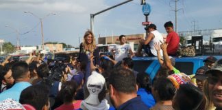 ALCADESA MAKI ORTIZ,HACE COMPROMISO CON VECINOS DE PASEO DE LAS FLORES.EN LA CONSTRUCCIÓN DEL DRENAJE PLUVIAL