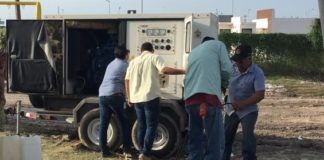 Reinició COMAPA bombeo de agua potable en Los Almendros.