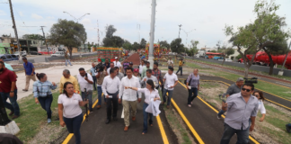 Supervisa alcalde Mario López, obras por más de 30 mdp en beneficio de miles de familias de Matamoros.