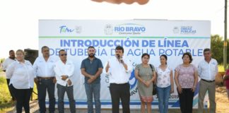 Mas de 118 familias del poblado “La Soledad” en Río Bravo verán un cambio en su calidad de vida,al contar con el servicio de agua potable.