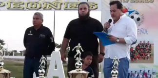 El Sindicato Industrial Autónomo de Operarios de Maquiladoras realizó la premiación de los campeones del torneo de futbol de la Liga Fronteña (Siamarm).