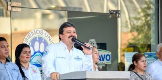 Mensaje del Presidente Municipal, Carlos Ulivarri López a los empleados Municipales durante la ceremonia de honores de este lunes 29 de junio.