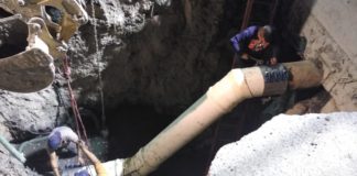 Rehabilita la COMAPA cárcamo en La Presa y controla derrames de aguas residuales.