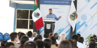 Gobernador pone en marcha el ciclo escolar 2019-2020.