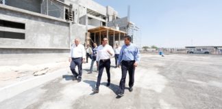 Supervisa Gobernador obras en puente internacional Nuevo Laredo III..