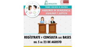 Invitan a participar en concurso juvenil de oratoria “Hablemos de democracia, igualdad y justicia”