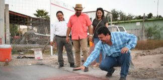 ACUDE ALCALDE A LA CALLE GUANAJUATO, Y SUPERVISA LOS AVANCES DE TAN IMPORTANTE OBRA.