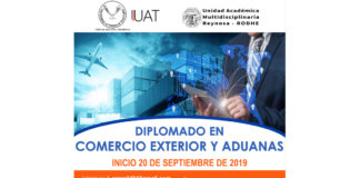 Invita UAT a cursar diplomado en Comercio Exterior y Aduanas.
