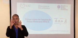 Imparte UAT curso de lengua de señas mexicana.