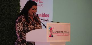 Rinde su primer informe Presidenta del DIF Municipal, Blanca Leticia de León de Ulivarri.