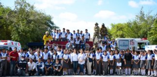 Instruye y capacita Protección Civil a alumnos del COBAT 08 para estar preparados a cualquier emergencia.