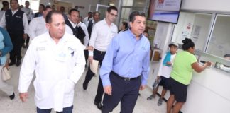 Supervisa Gobernador trabajos de modernización del Hospital General de Reynosa.