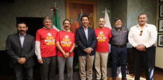 Reconoce alcalde Mario López esfuerzo de rotarios para erradicar polio a nivel mundial