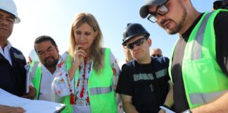 Acompaña Maki Ortiz a Román Meyer en supervisión de obras de la SEDATU.