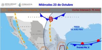 Previene PCyB a la población por arribo del frente frío número 7
