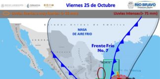 Alerta Gobierno de Río Bravo por frente frío No. 7