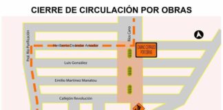 Aviso de Cierre a la Circulación en Colonia Los Doctores