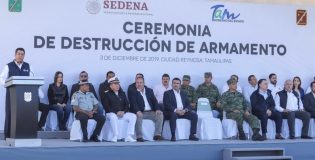 Destruyen 1 mil 628 armas largas y cortas en las instalaciones de la 8/a. Zona Militar de Reynosa