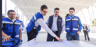 Supervisa Gobernador techumbre para 3 canchas de usos múltiples en la Unidad Deportiva “Adolfo Ruíz Cortines”