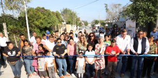 Entrega Alcaldesa pavimentación hidráulica en Solidaridad y anuncia nueva obra