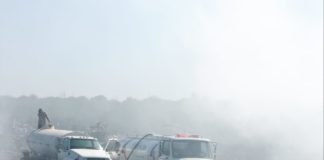 Controlan Bomberos incendio de basurero clausurado por el Municipio