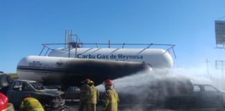 Responde con efectividad Protección Civil ante incendio de gasera