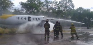 Reciben Bomberos de Reynosadel Cuerpo de Rescate y Extinción de Incendios del aeropuerto Lucio Blanco capacitación