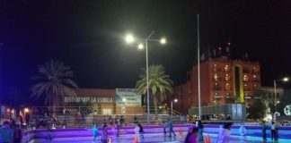 Familias disfrutan pista Reynosa Sobre Hielo