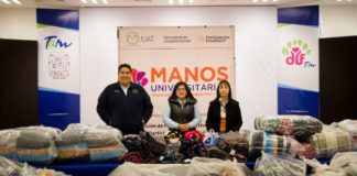 Entrega UAT donativo de cobijas y ropa de invierno al DIF-Tam