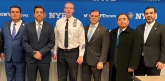 Gobernador de Tamaulipas se reúne con autoridades del Departamento de Policía de Nueva York