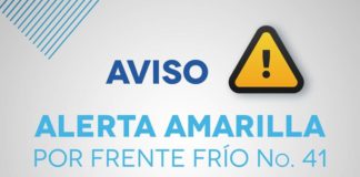 Recomendaciones a la comunidad educativa por el ingreso del frente frío No.41