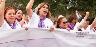 ¡Ni una mas!. Marchan mujeres reynosenses para concientizar contra la no violencia