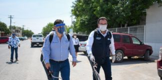 Implementan Gobierno de Río Bravo y Sector Salud acciones de sanitización.